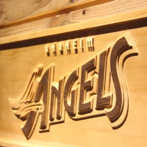 Los Angeles Angels of Anaheim 1997-2001 Logo Wood Sign - Legacy Edition