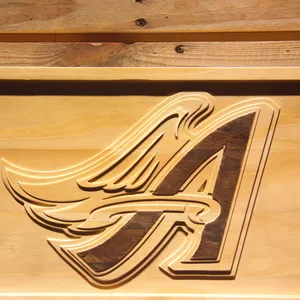 Los Angeles Angels of Anaheim 1997-2001 Winged A Logo Wood Sign - Legacy Edition