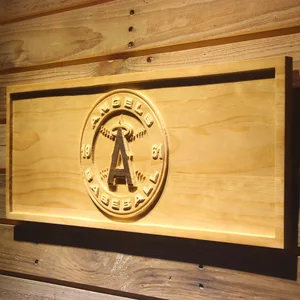 Los Angeles Angels of Anaheim Patch Wood Sign