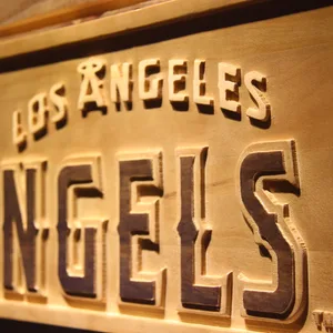 Los Angeles Angels of Anaheim Wood Sign