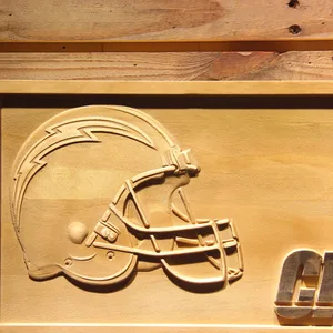 Los Angeles Chargers Helmet Wood Sign