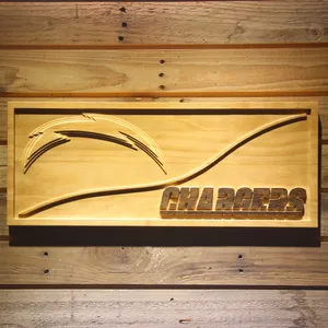 Los Angeles Chargers Split Wood Sign
