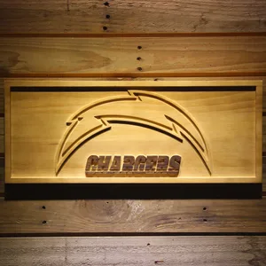 Los Angeles Chargers Wood Sign