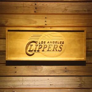Los Angeles Clippers Wood Sign - Legacy Edition