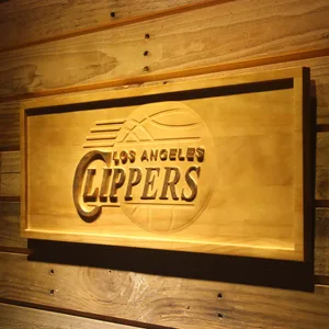Los Angeles Clippers Wood Sign - Legacy Edition