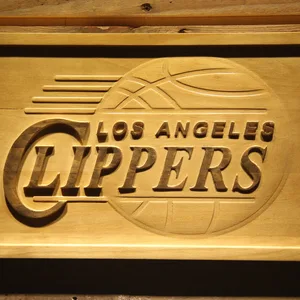 Los Angeles Clippers Wood Sign - Legacy Edition