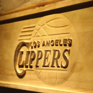 Los Angeles Clippers Wood Sign - Legacy Edition