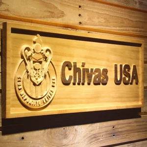 Los Angeles Club Deportivo Chivas USA Wood Sign