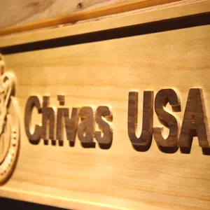 Los Angeles Club Deportivo Chivas USA Wood Sign