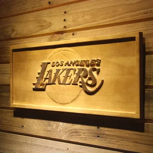 Los Angeles Lakers Wood Sign
