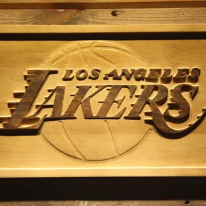Los Angeles Lakers Wood Sign