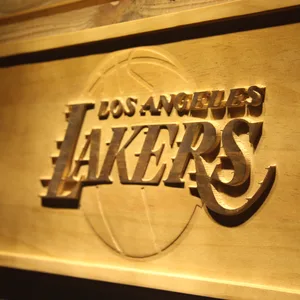 Los Angeles Lakers Wood Sign