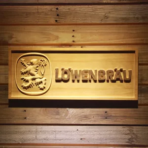 Lowenbrau Wood Sign