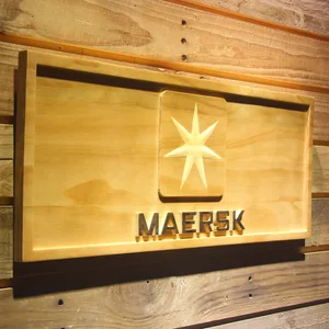 Maersk Wood Sign