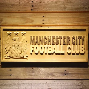 Manchester City Football Club Wood Sign - Legacy Edition