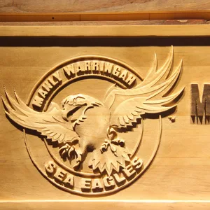 Manly-Warringah Sea Eagles Wood Sign
