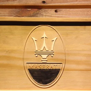 Maserati Wood Sign
