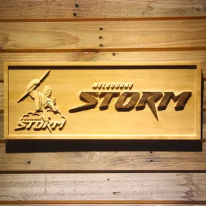 Melbourne Storm Wood Sign
