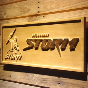 Melbourne Storm Wood Sign