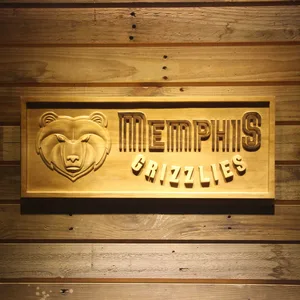 Memphis Grizzlies Wood Sign