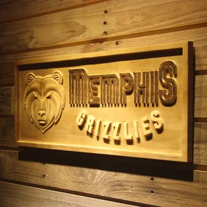 Memphis Grizzlies Wood Sign