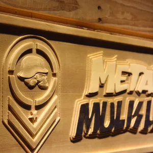 Metal Mulisha Badge Wood Sign