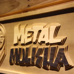 Metal Mulisha Badge Wood Sign