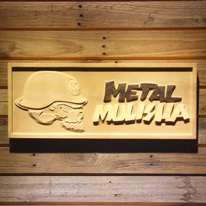 Metal Mulisha Skull Logo Wood Sign