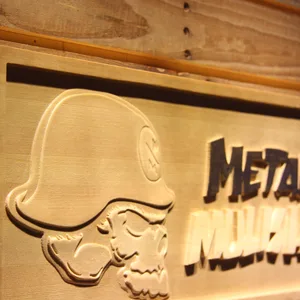 Metal Mulisha Skull Logo Wood Sign