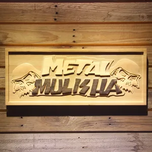 Metal Mulisha Wordmark Wood Sign
