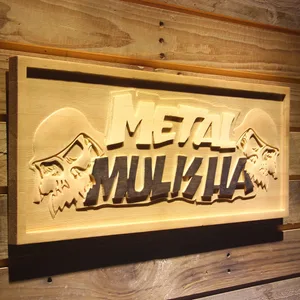 Metal Mulisha Wordmark Wood Sign