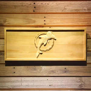 Miami Dolphins 1989-1996 Wood Sign - Legacy Edition