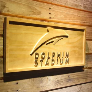 Miami Dolphins Dolphin Stadium Wood Sign - Legacy Edition