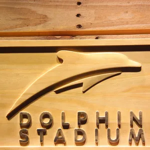 Miami Dolphins Dolphin Stadium Wood Sign - Legacy Edition