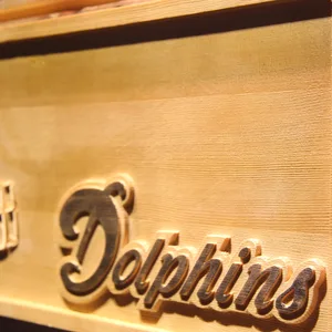 Miami Dolphins Helmet Wood Sign - Legacy Edition
