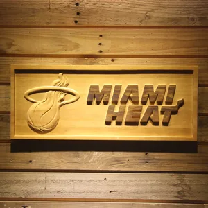Miami Heat Wood Sign
