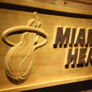 Miami Heat Wood Sign