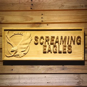 Miami Screaming Eagles Wood Sign - Legacy Edition