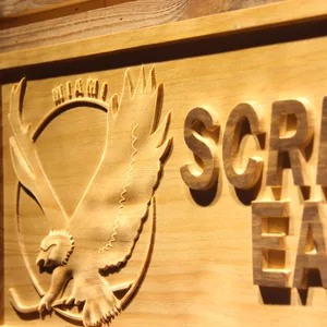 Miami Screaming Eagles Wood Sign - Legacy Edition