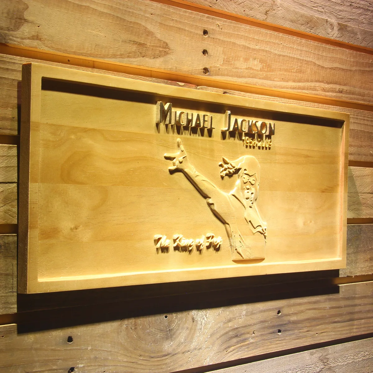 Michael Jackson 1958-2009 Wood Sign