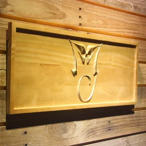 Michael Jackson Monogram Wood Sign