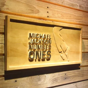 Michael Jackson Number Ones Wood Sign