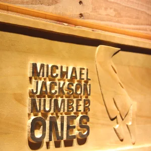 Michael Jackson Number Ones Wood Sign