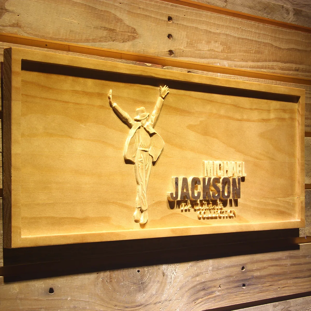 Michael Jackson Ultimate Collection Wood Sign