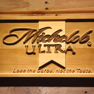 Michelob Ultra Wood Sign