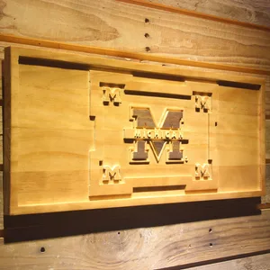 Michigan Wolverines Wood Sign - Legacy Edition
