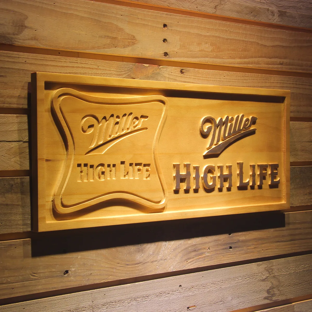 Miller High Life Wood Sign