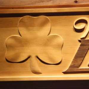 Miller Lite Shamrock Wood Sign