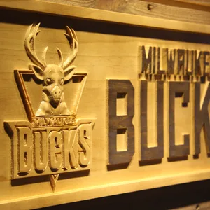 Milwaukee Bucks Wood Sign - Legacy Edition