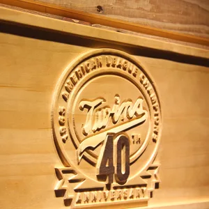 Minnesota Twins 1965 AL Championship 40th Anniversary Wood Sign - Legacy Edition
